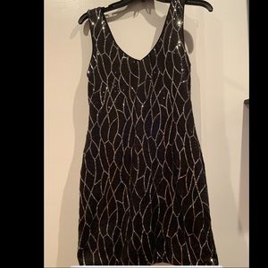 Black Sequin Dress